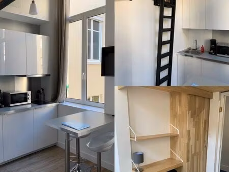 joli studio mezzanine tout équipé