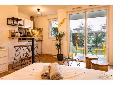 studio 25m2 + jardin / résidence sécurisée
