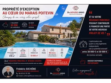 maison familiale 495 m² habitables maison 365 m² + 4 logement indépendants piscine 8556...