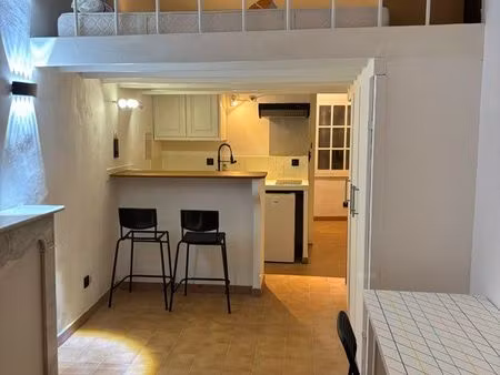 studio meublé 24m2 - hyper centre - calme - mezzanine