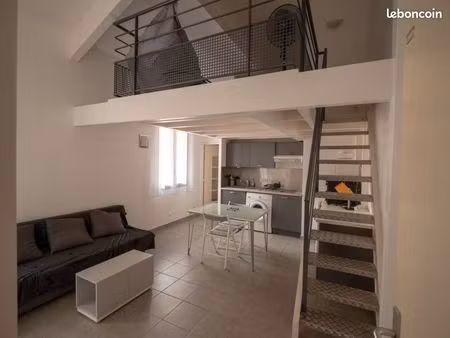 particulier loue t1 duplex meublé avec mezzanine
