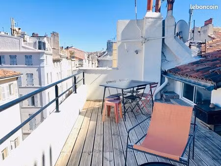 rare opéra - studio 25 m2 - terrasse 23 m² - mezzanine 7 m2 - dernier étage