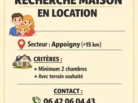 urgent couple recherche maison en location