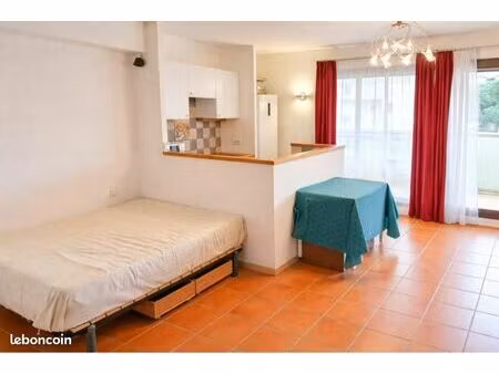 grand studio au cannet : grande terrasse et parking privatif