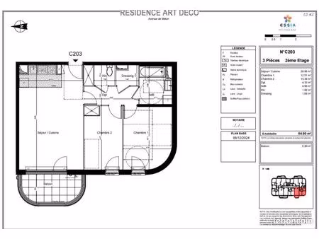 à vendre – appartement t3 en brs – en lisière de la forêt de sénart