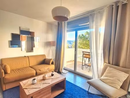 coup de cœur – 2p meublé avec balcon + parking – résidence récente – nice méridia