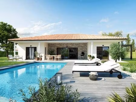 terrain avec maison neuve à vendre