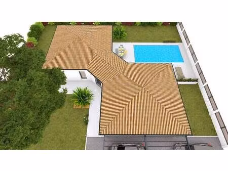 terrain avec maison neuve à vendre