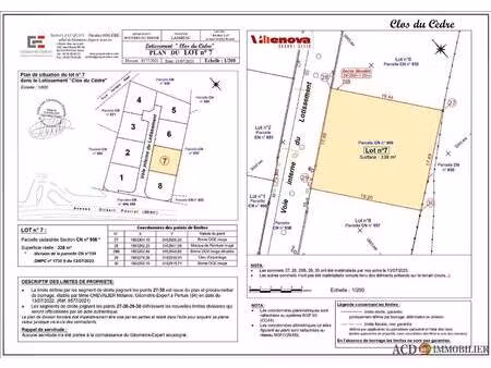 terrain constructible viabilisé à vendre