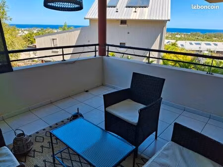 superbe t2 meublé à la saline-les-bains – à 10 min à pieds du lagon ?