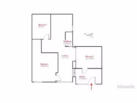 bureaux  local commercial 56 m² marseille