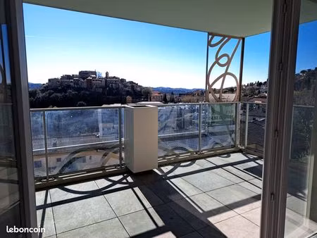 gattières – 3 pièces 62 m² lumineux – terrasse 11 m² sans vis-à-vis – parking – clim réver