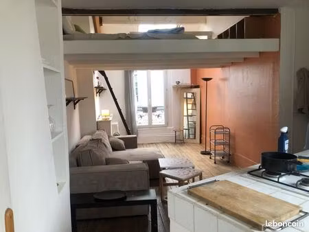studio/loft sous les toits  prés du métro et du parc des buttes de chaumont