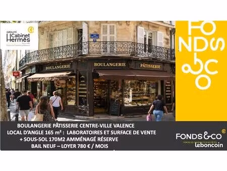 fonds de commerce boulangerie 335 m²
