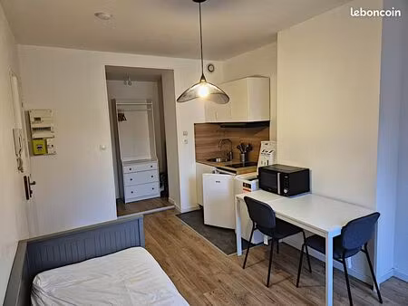 grand studio meublé rénové centre ville