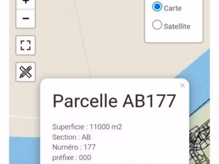 a vendre parcelle forestière