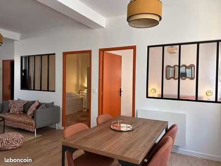 t3 meublé haut de gamme – 60 m² – entièrement rénové