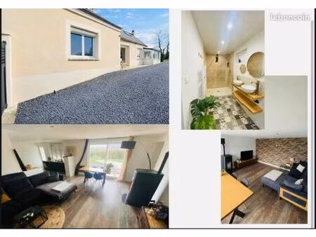 charmante longère rénovée – 80 m² + combles aménageables  jardin clos