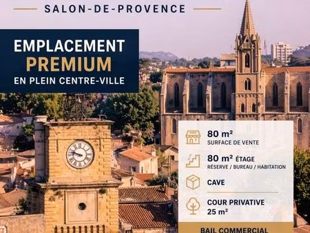 à vendre fonds de commerce chaussures – emplacement n°1 salon-de-provence – cours gimon