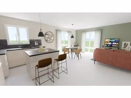 terrain avec maison neuve à vendre