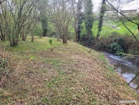terrain de loisir boisé avec ruisseau