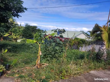 a saisir  parcelle de 346 m2 bornés et viabilisés à saint-leu