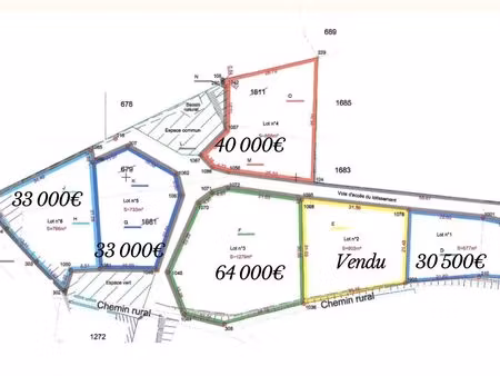 terrains viabilises bourg caillac