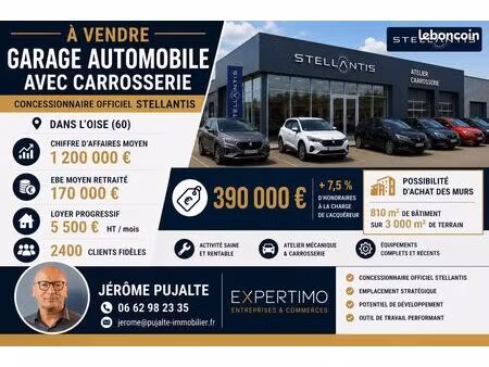 garage automobile  garage 850 m² pont-sainte-maxence
