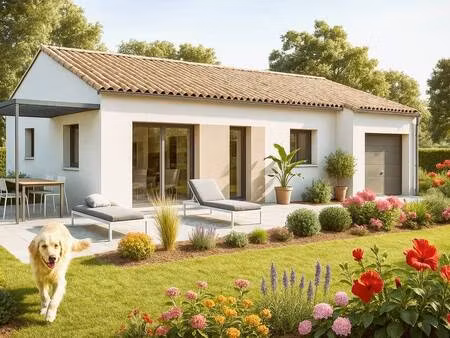 terrain avec maison neuve à vendre