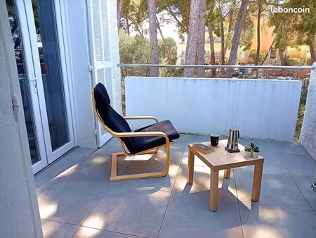 duplex t3 les lecques – terrasse – à 300 m de la plage – parking