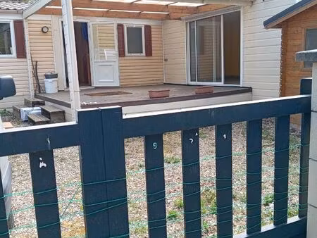 vends mobil home avec chalet