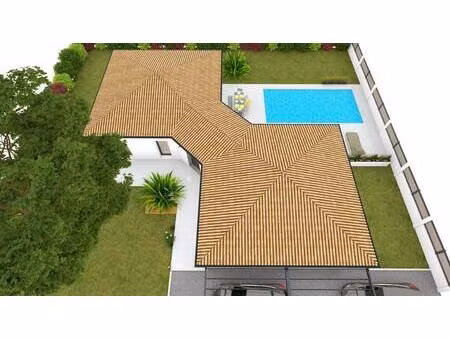 terrain avec maison neuve à vendre