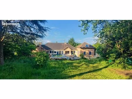 maison familiale 6 chambres – plain-pied – piscine – vernon (bizy)