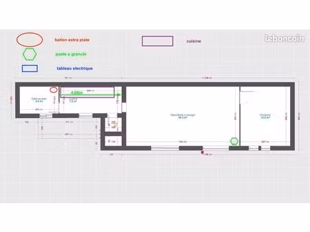 maison 2 pièces 52 m²