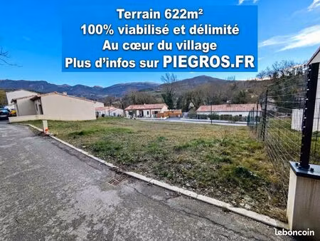 terrain 100% viabilisé - 622m²
