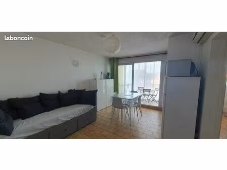 appt t3 de 35m² + loggia de 5m² + parking privé + piscine - plage richelieu cap d'agde