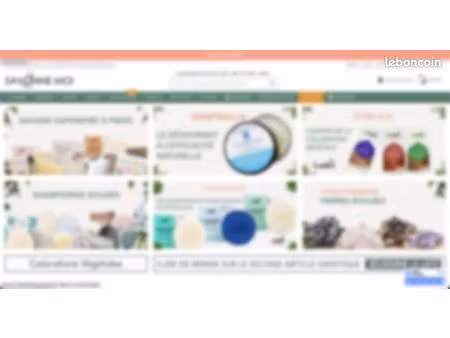 fond site e-commerce cosmétiques bio