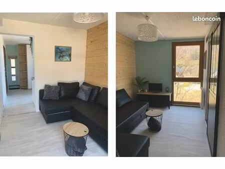 studio lumineux refait à neuf alpe du grand serre - la morte