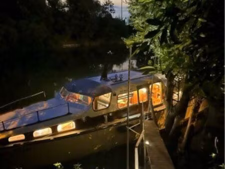 bateau habitable avec terrain 350 m