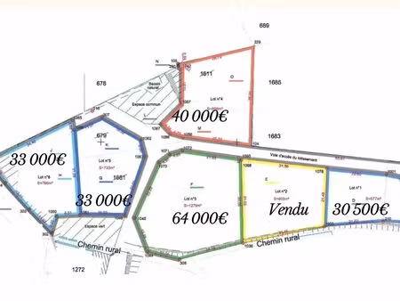 terrains viabilises caillac centre 46140