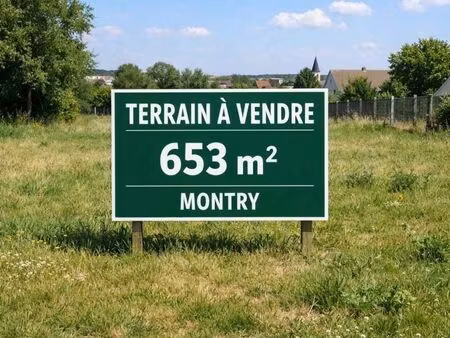 terrain 653 m² montry
