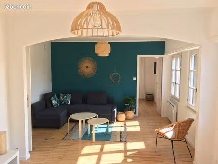 hyper centre cathédrale - part loue f3 meublé refait à neuf - dispo mai 26