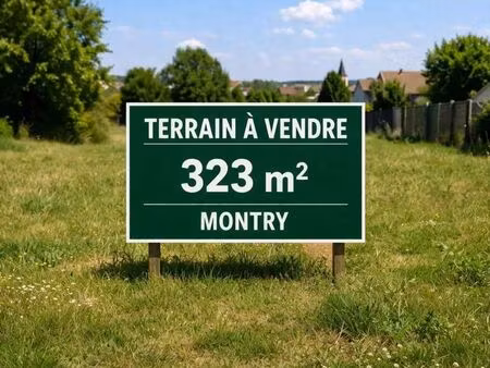 terrain 323 m² montry