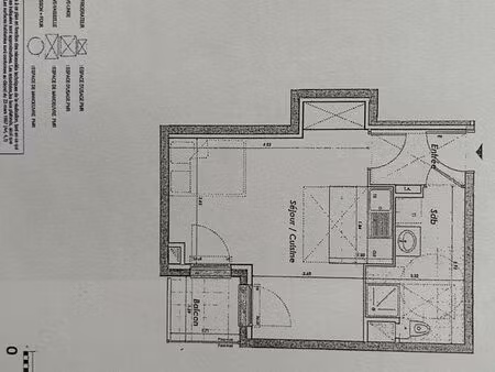 studio ; balcon ; parking s/sol