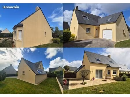 maison t6 - guilers - 112 m² - 5 chambres - jardin - très bon état