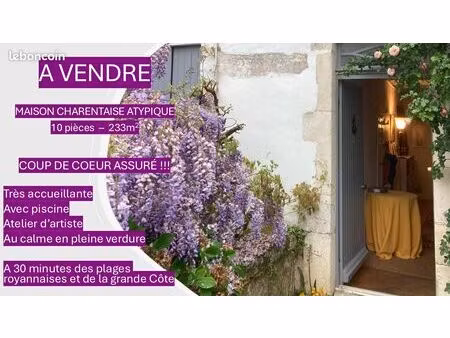 maison charentaise atypique - coup de coeur assuré