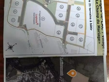 terrain constructible à vendre