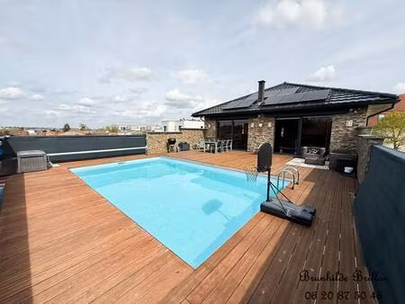 pavillon 215m²  3 chambres  bureau  garage  piscine  jardin