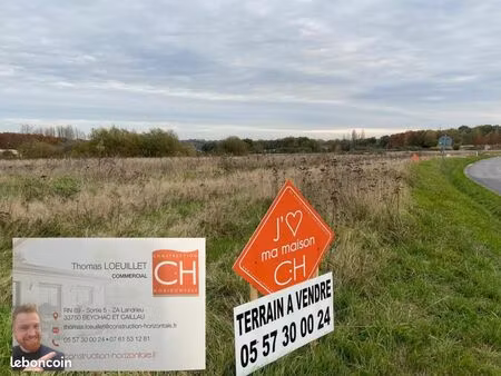 terrain 500 m² saint caprais de bordeaux