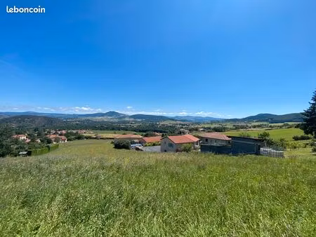 parcelle constructible 2104 m² au calme avec vue - langeac (haute-loire)